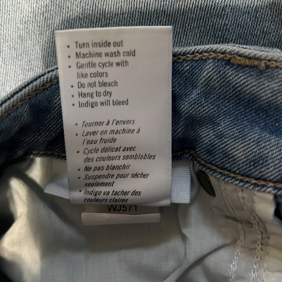 Paige Skyline Ankle Peg Light Blue distressed jeans Size 28 photo measurements - Picture 10 of 11